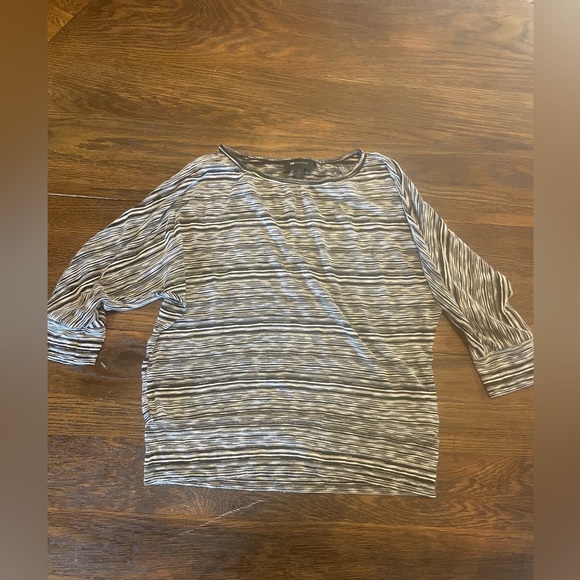 AB Studio Striped 3/4 sleeve top - Picture 4 of 4